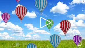 Movilidad y coordinación - Globos en el cielo